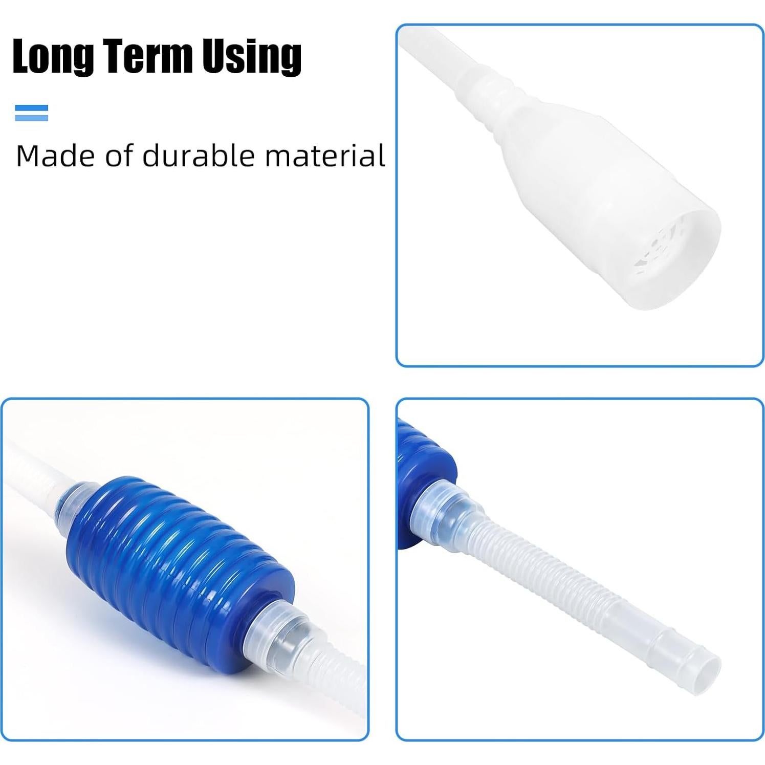 Sifón de Acuario AQUANEAT 5 en 1 con Bomba y Accesorios