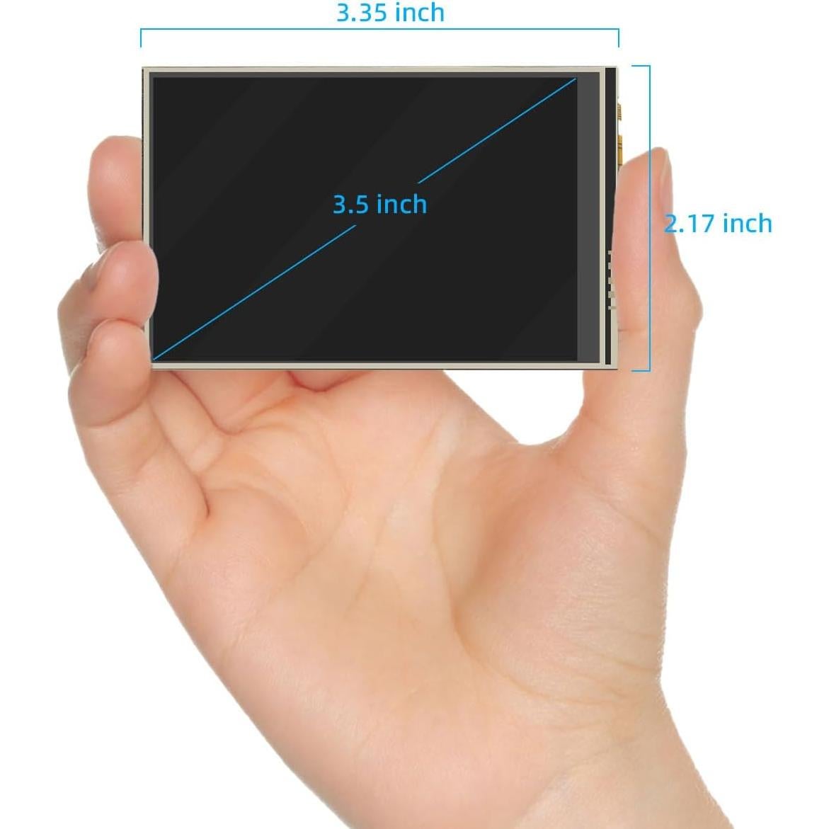 Pantalla Táctil 3.5" CUQI para Raspberry Pi 3/4/5 480x320