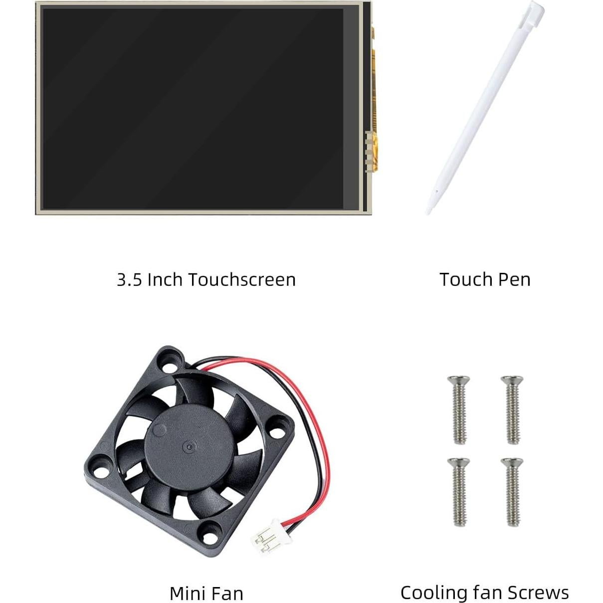 Pantalla Táctil 3.5" CUQI para Raspberry Pi 3/4/5 480x320