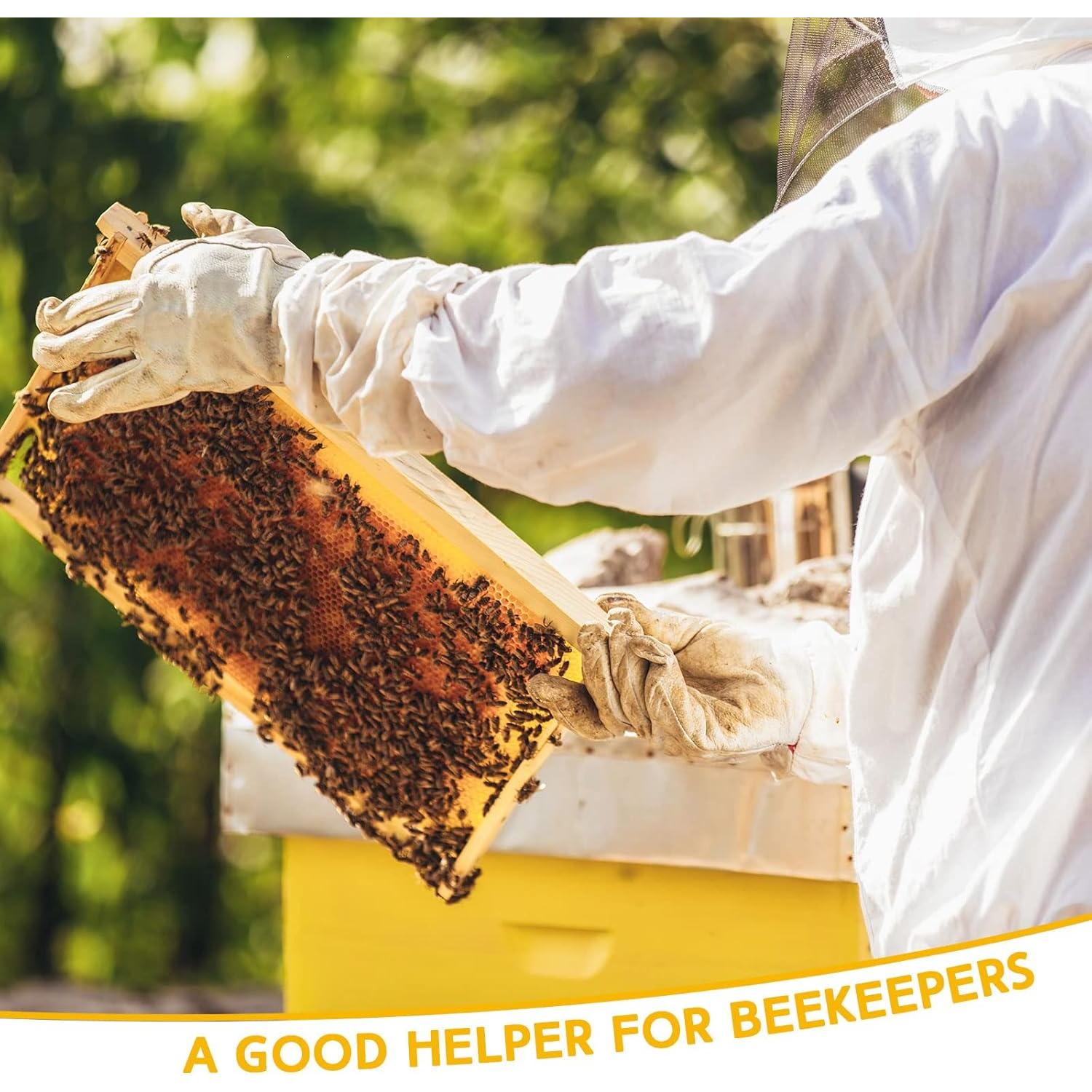 Conjunto Apicultura Newcotte 2 Guantes Cuero y 2 Sombreros