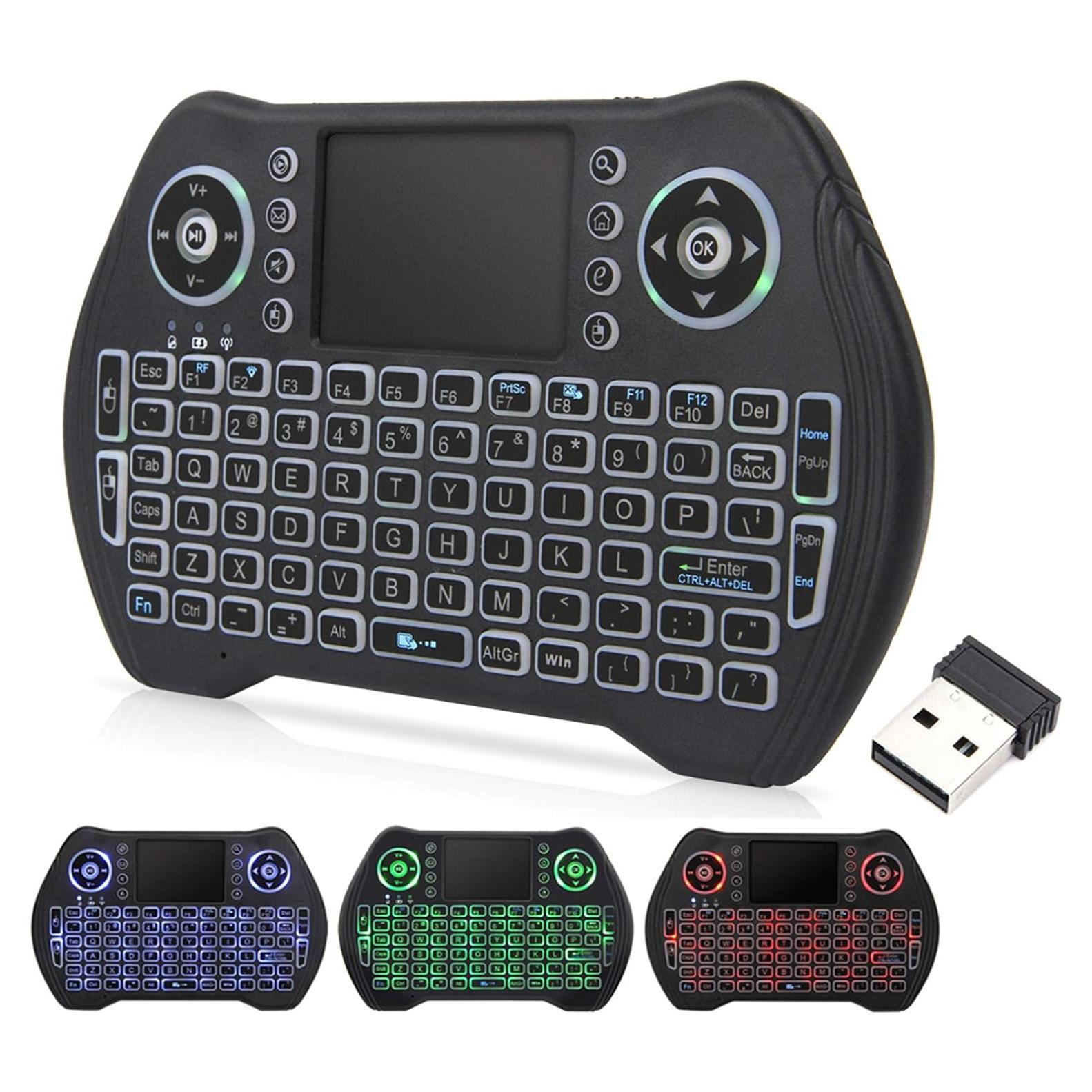 Teclado Mini Inalámbrico Retroiluminado NEW VIEW New-MT10