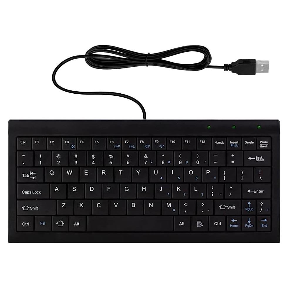 Teclado Mini CUQI USB 82 Teclas Compacto para PC y Android