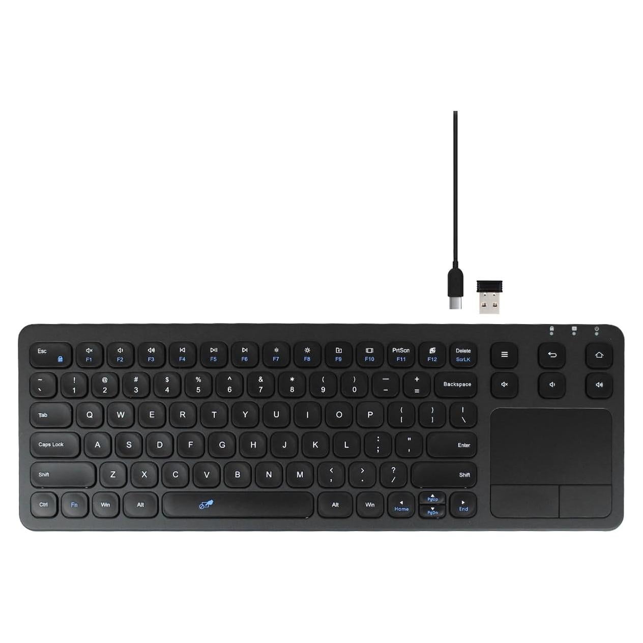 Teclado Inalámbrico y por Cable Vilros con Touchpad 2.4G