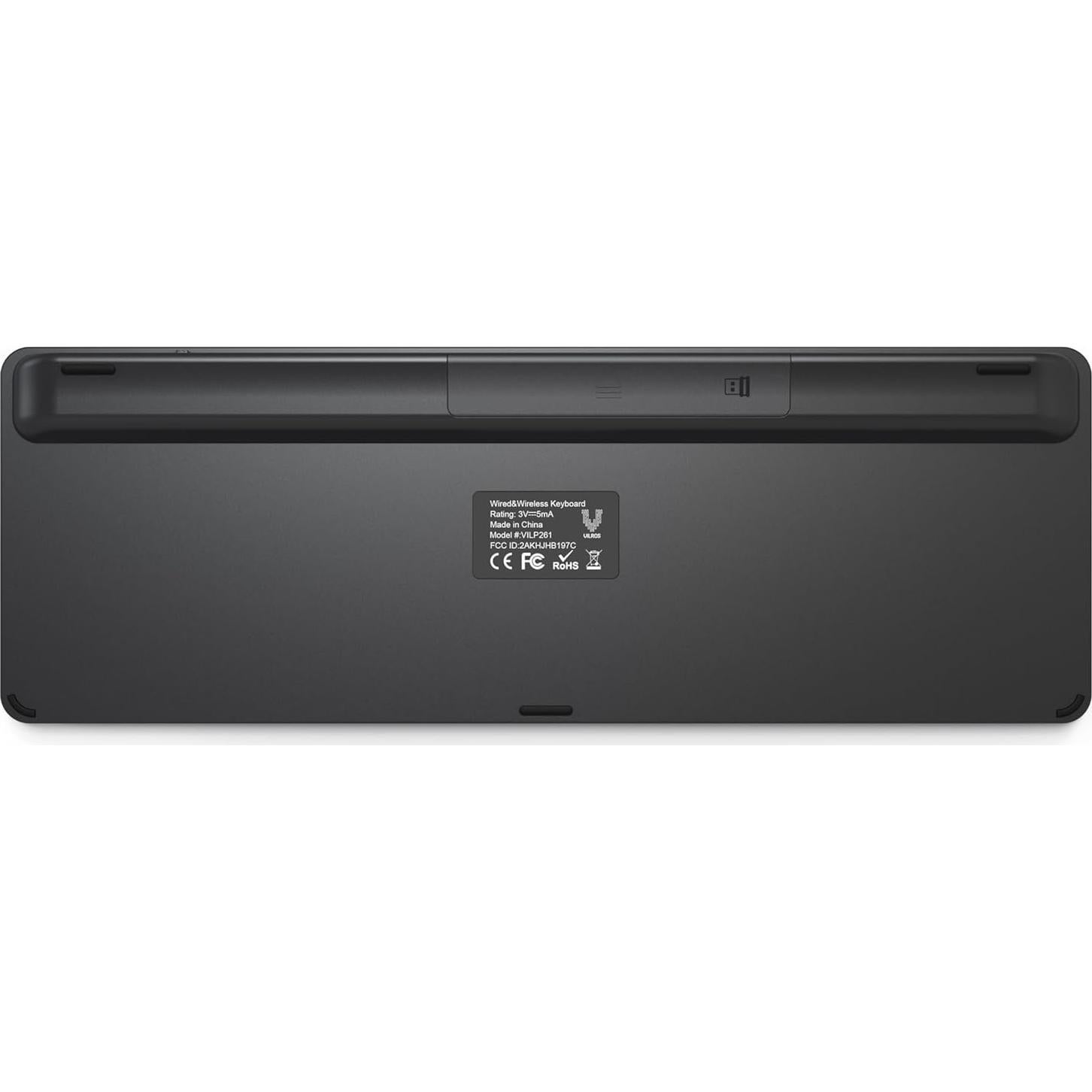 Teclado Inalámbrico y por Cable Vilros con Touchpad 2.4G