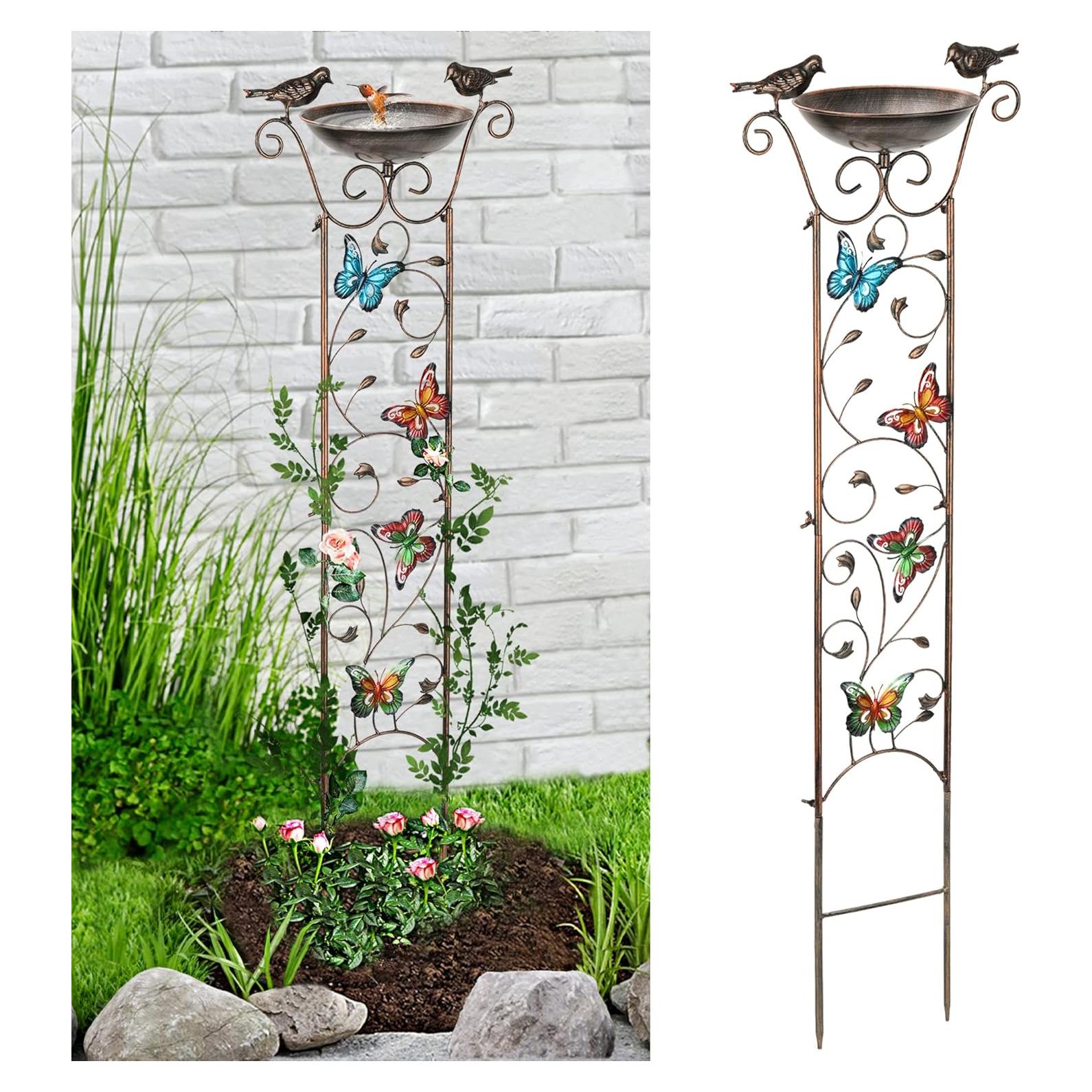 Fuente para Pájaros LEWIS&WAYNE con Trellis 101.6 cm Metal