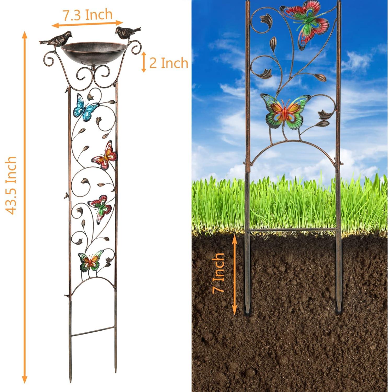 Fuente para Pájaros LEWIS&WAYNE con Trellis 101.6 cm Metal