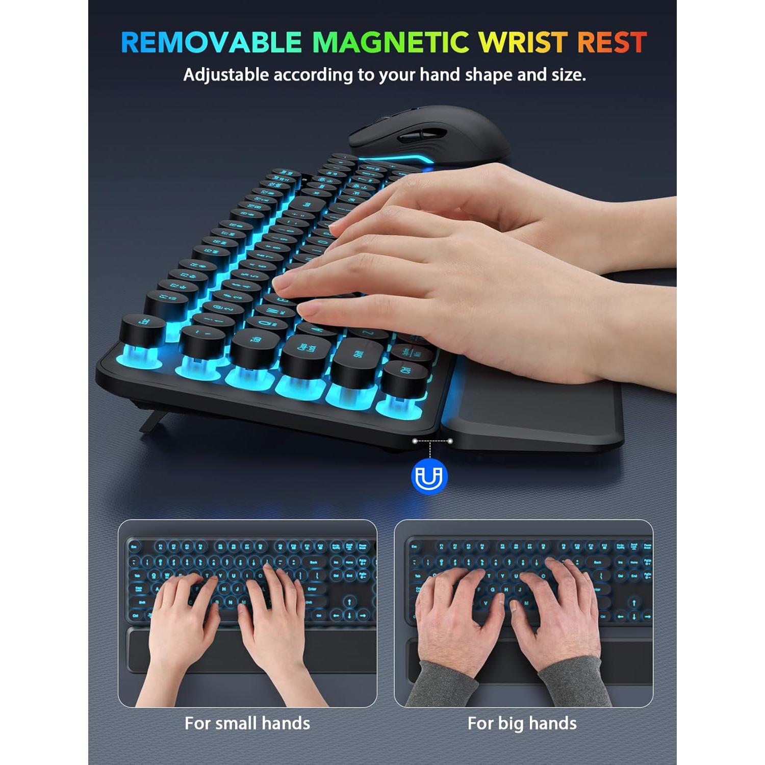 Teclado y Ratón Inalámbrico Retroiluminado Trueque - 1,03 kg