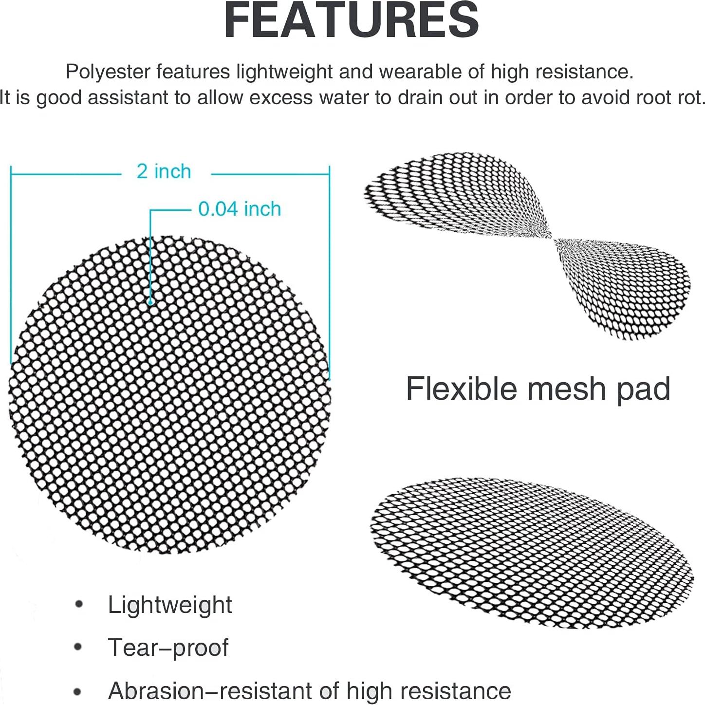 100 Piezas Pantallas de Drenaje Shemist 5,08 cm Redondas
