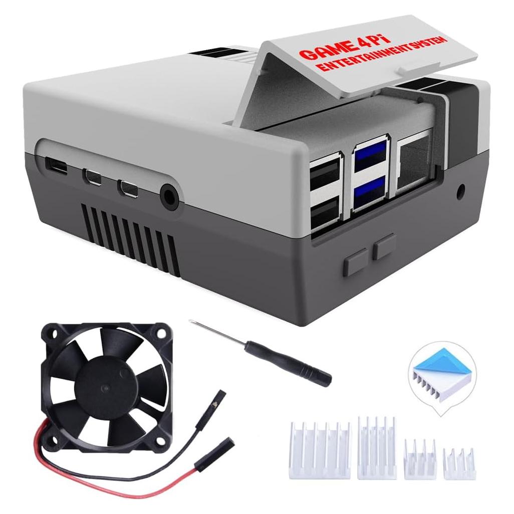 Caja GeeekPi para Raspberry Pi 4B con Ventilador y Disipadores