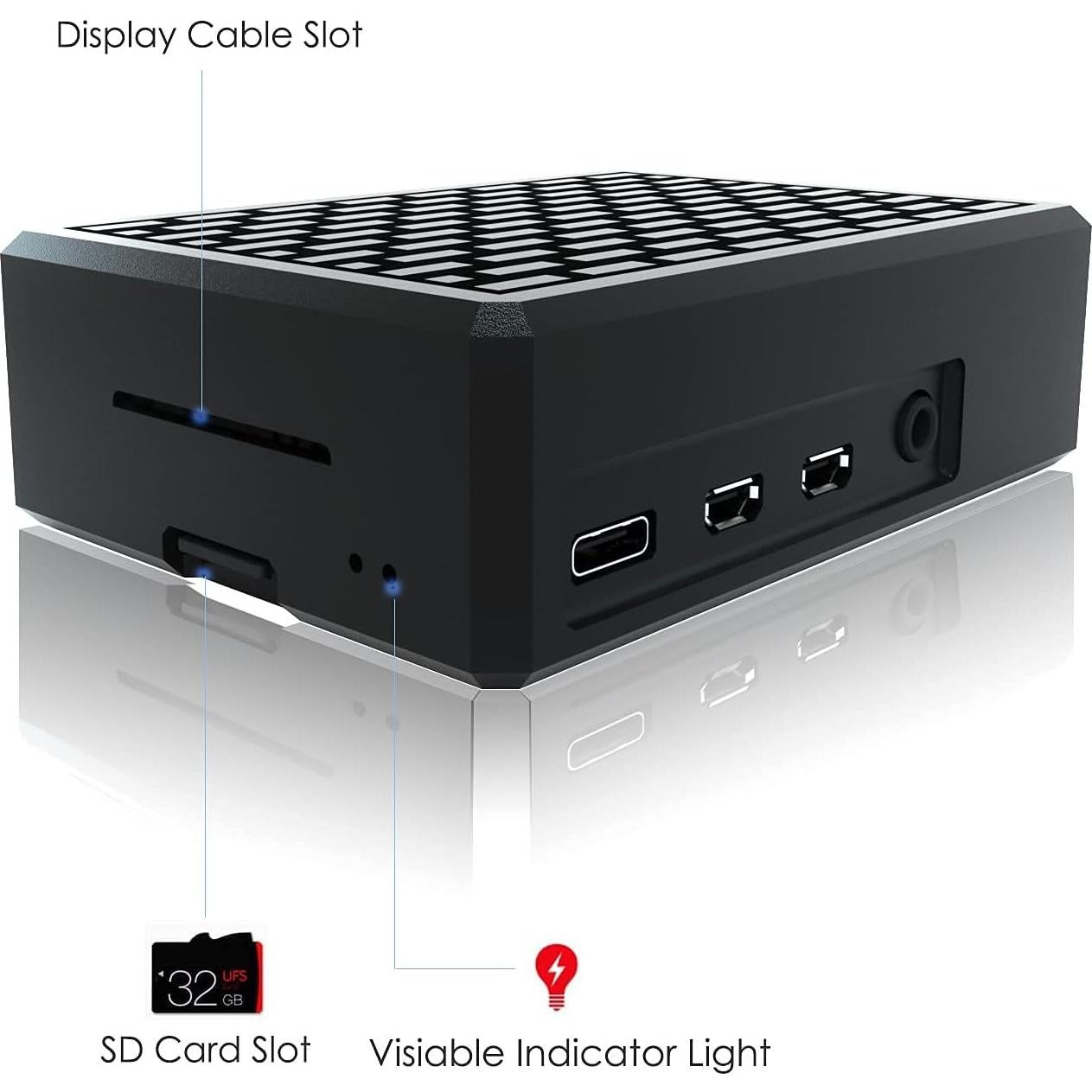 Caja de aluminio iUniker para Raspberry Pi 4 - Enfriador pasivo