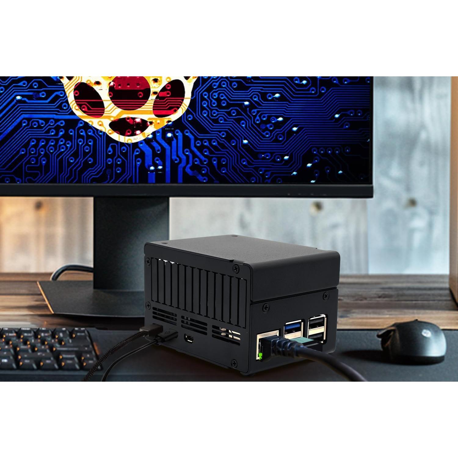 Caja KKSB para Raspberry Pi 5 con Espacio para HATs y Enfriador