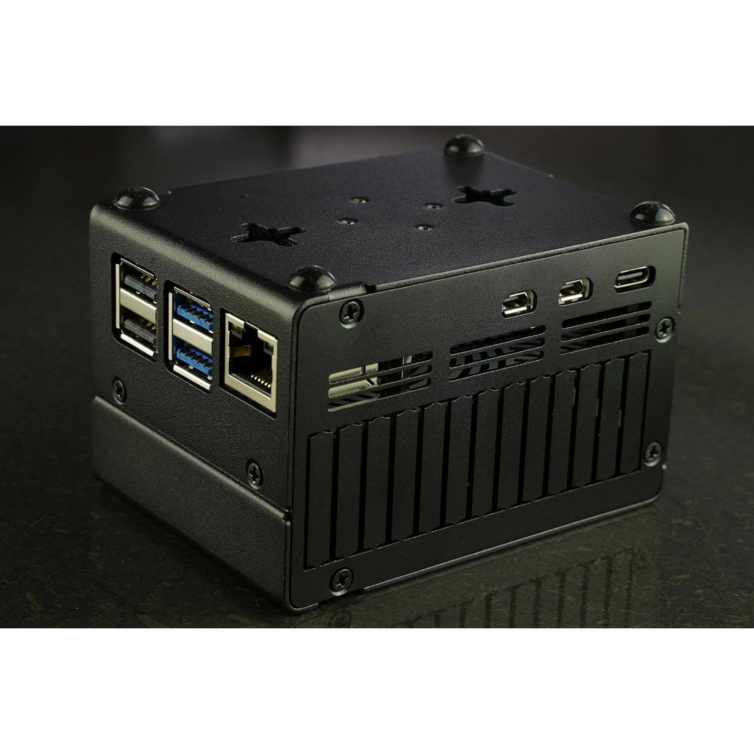 Caja KKSB para Raspberry Pi 5 con Espacio para HATs y Enfriador