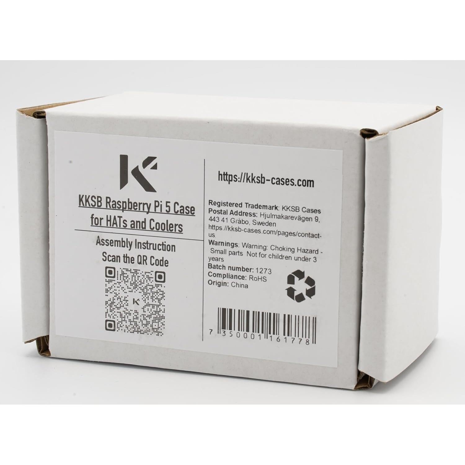 Caja KKSB para Raspberry Pi 5 con Espacio para HATs y Enfriador