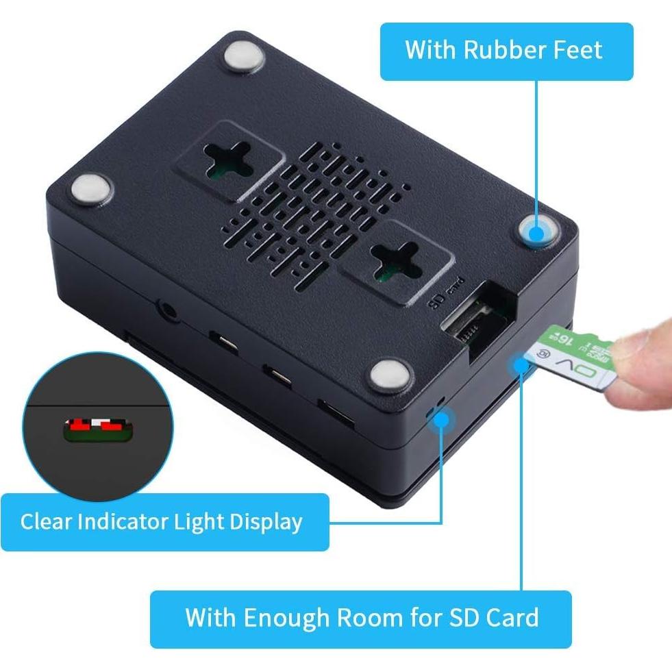 Caja GeeekPi para Raspberry Pi 4 con Ventilador y Accesorios