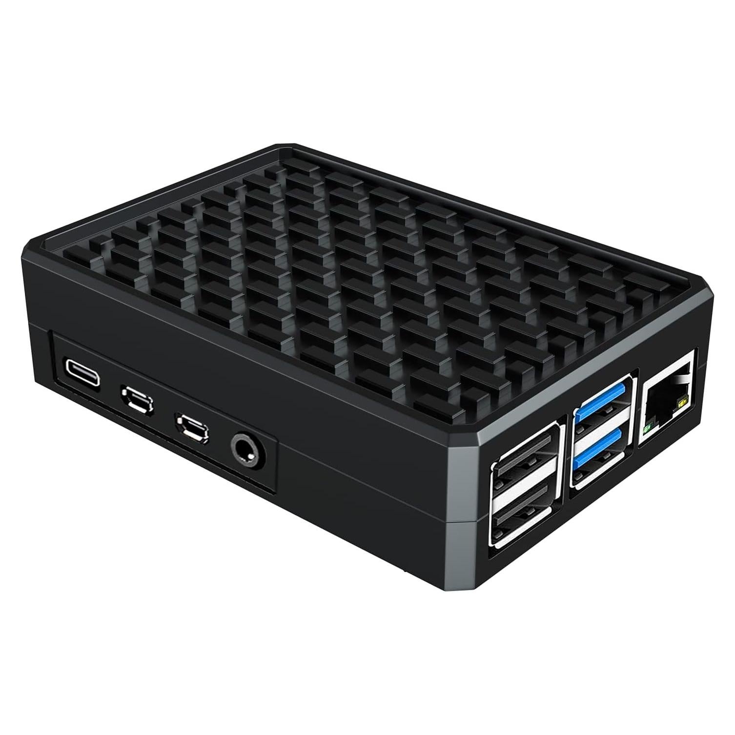 Caja de Aluminio Miuzei para Raspberry Pi 4 con Enfriamiento