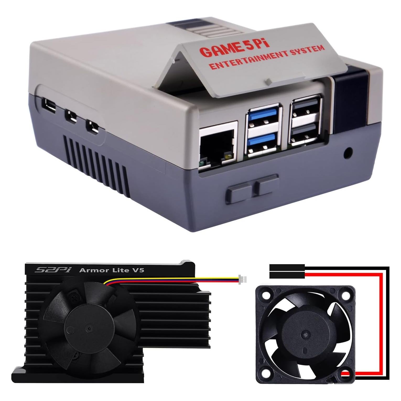 Caja GeeekPi para Raspberry Pi 5 con enfriador Armor Lite V5