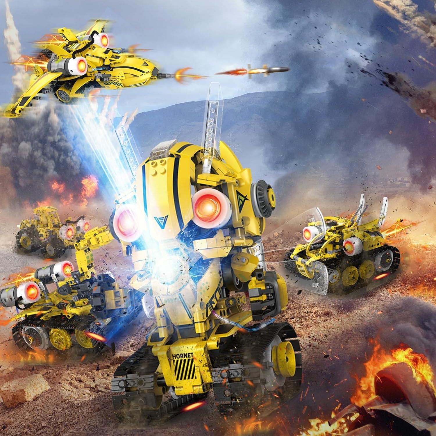 Kit de Robot RC STEM 5 en 1 LESSETI 673PCS Juguete Educativo