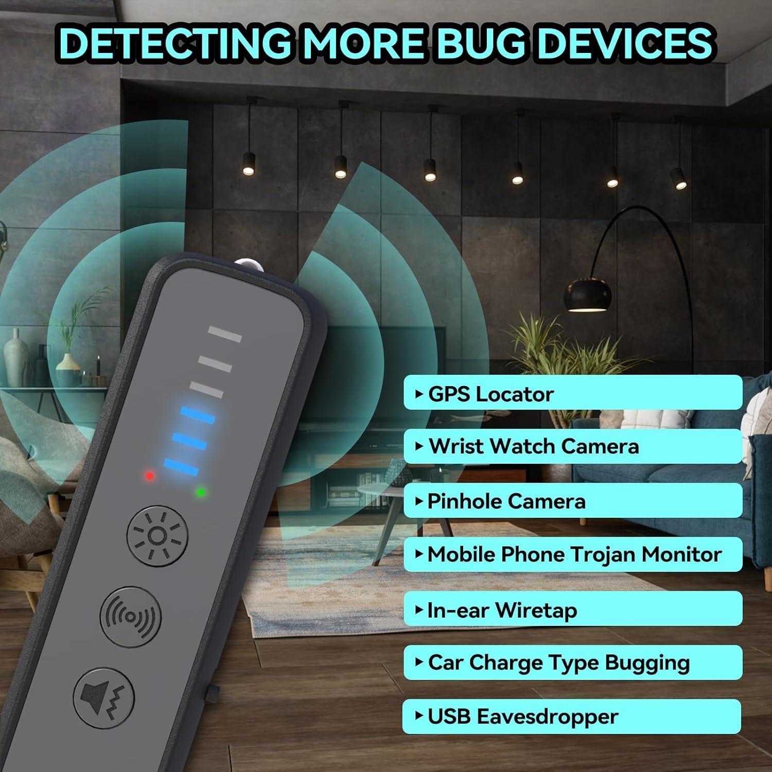 Detector de Cámaras Ocultas PAISLEYS C2 - Anti Espionaje Inalámbrico