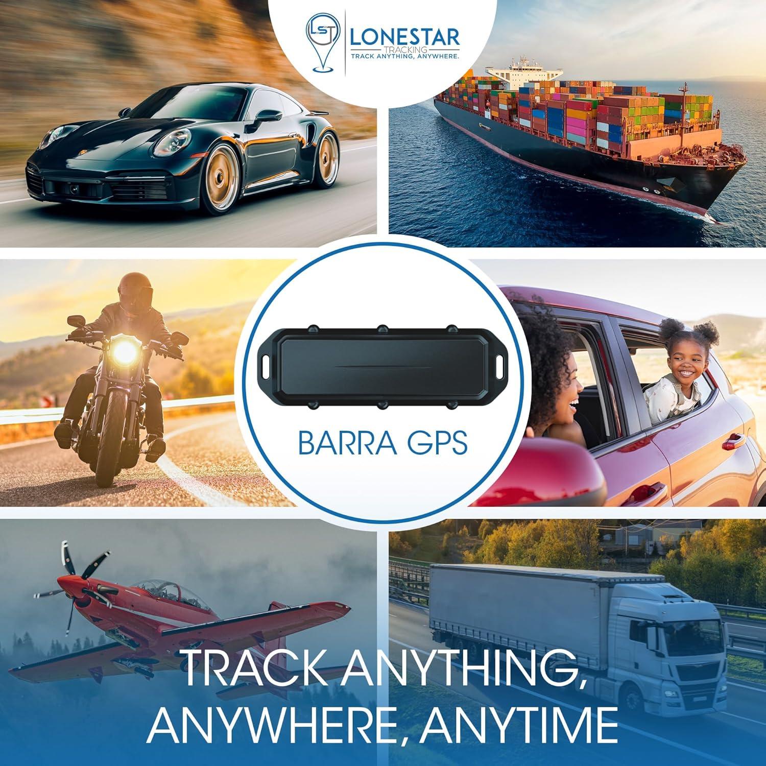 Rastreador GPS Oculto LoneStar para Vehículos - Antirrobo, 8 Años Batería