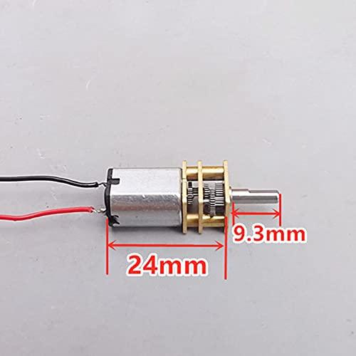 Motor de Engranaje Mini Micro N20 Acxico 3Pcs 3V-6V Baja Velocidad