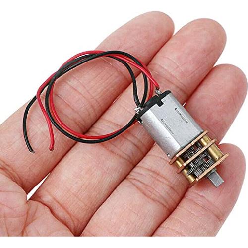 Motor de Engranaje Mini Micro N20 Acxico 3Pcs 3V-6V Baja Velocidad