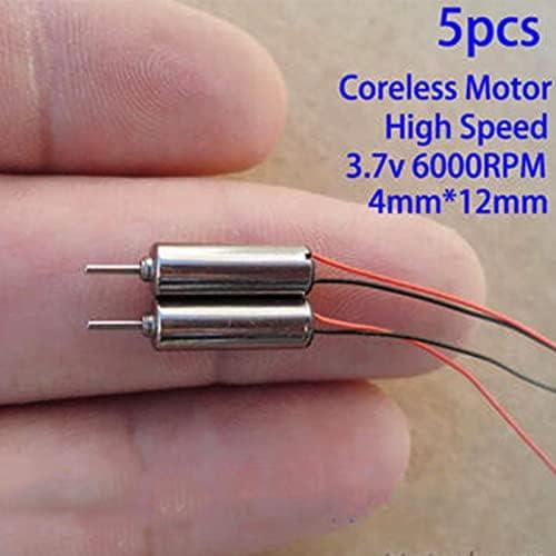 Motor DC Mini Acxico 4mm 60000RPM 5Pcs para Dron RC