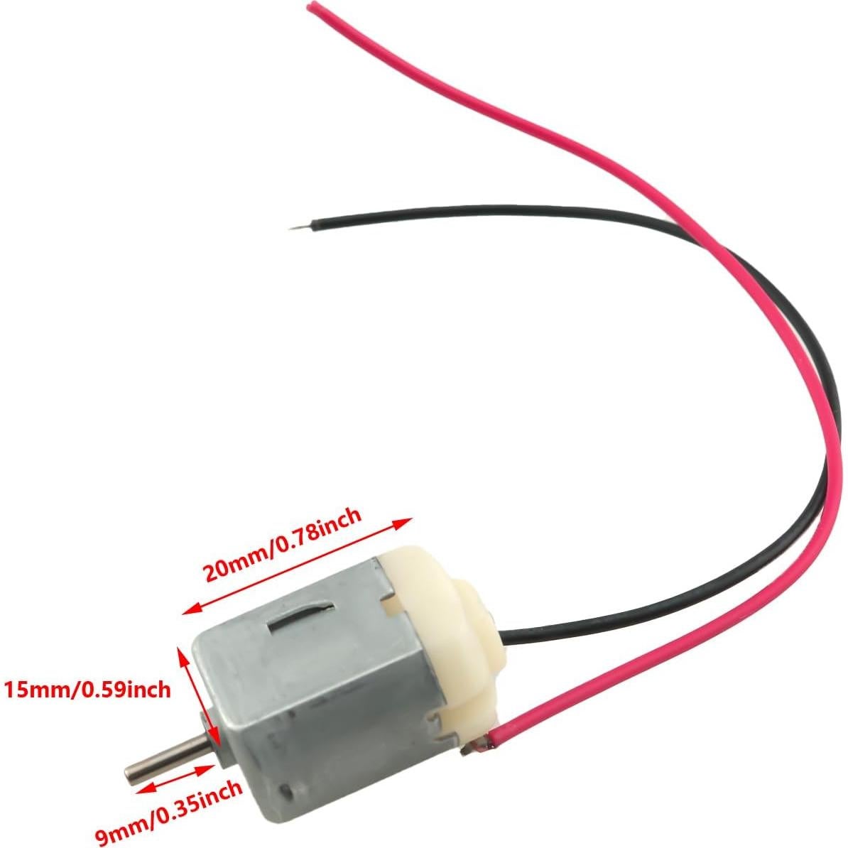 10 Motores DC Miniatura 130 1-6V con Cables de Cobre 10cm