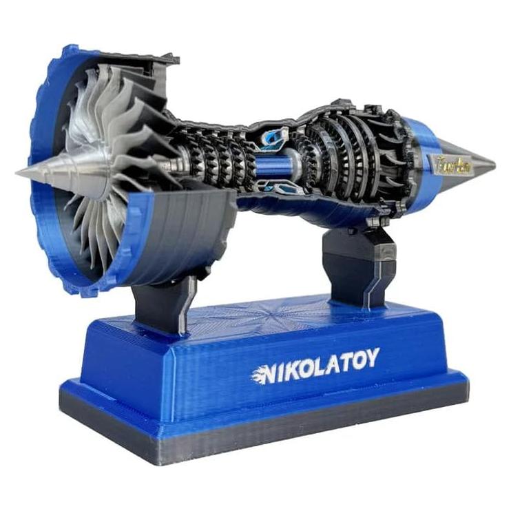 Modelo Turbofan Trent 900 NIKOLATOY 12cm Juguete Educativo