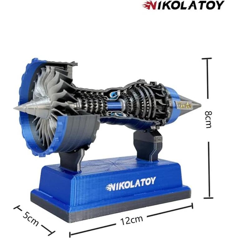 Modelo Turbofan Trent 900 NIKOLATOY 12cm Juguete Educativo