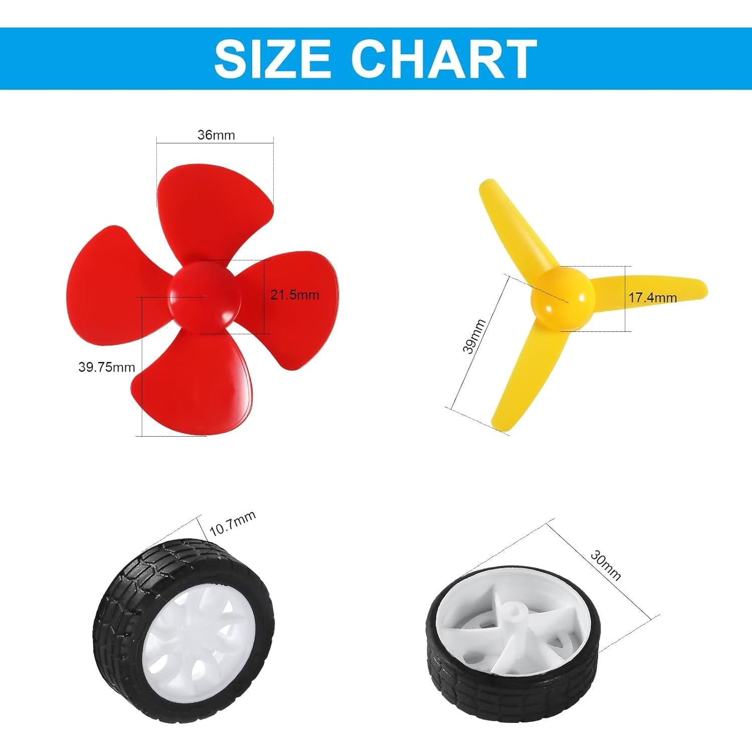 Kit de Motores de CC AEDIKO 3V-12V 25000RPM 6 Piezas
