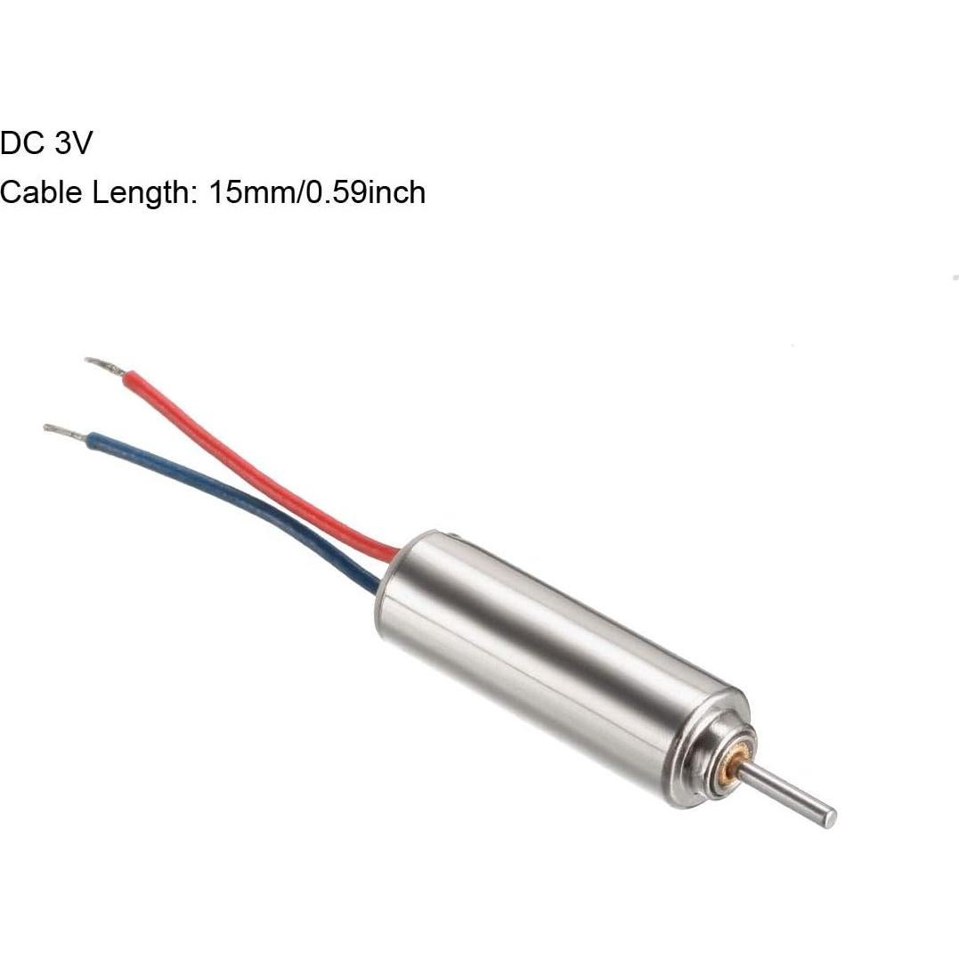 Motor Micro Sin Núcleo DC 3V uxcell 4x12mm 4PCS