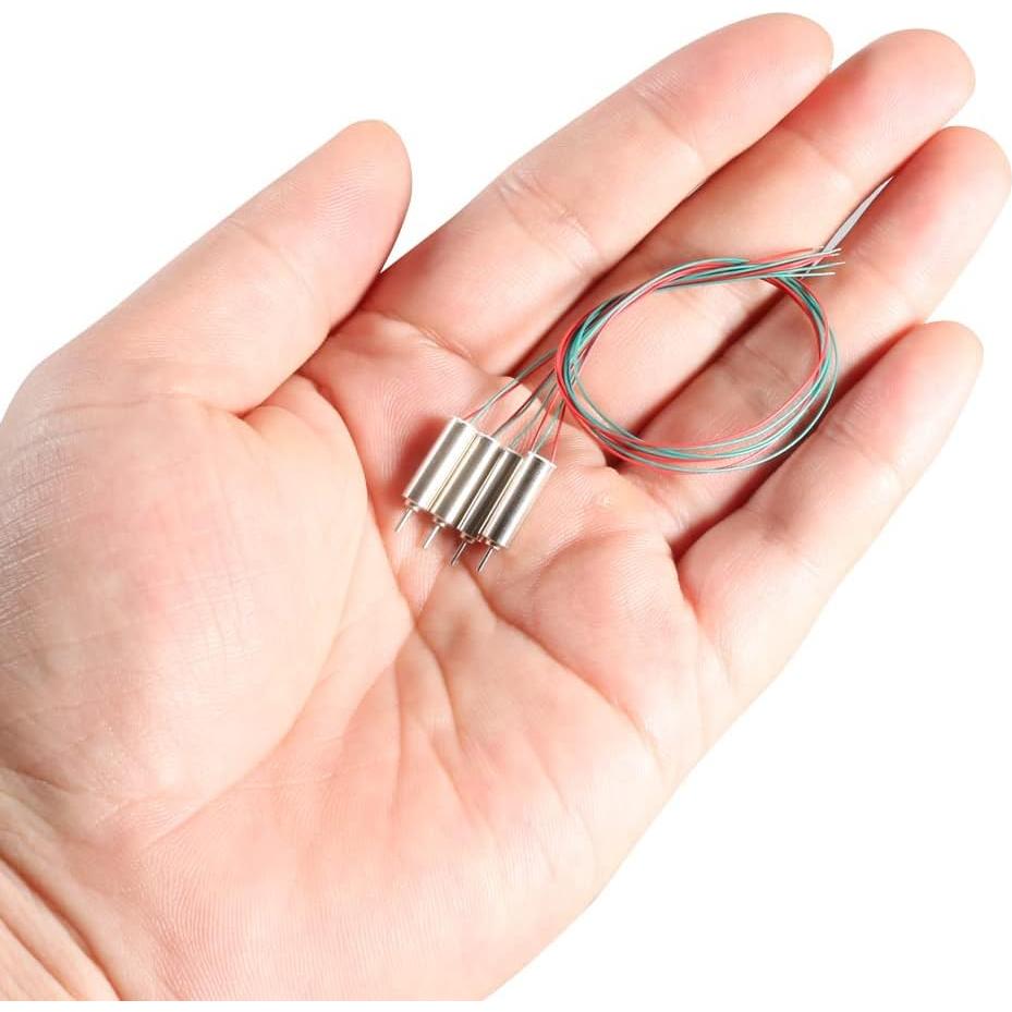 Motor Micro Sin Núcleo DC 3V uxcell 4x12mm 4PCS