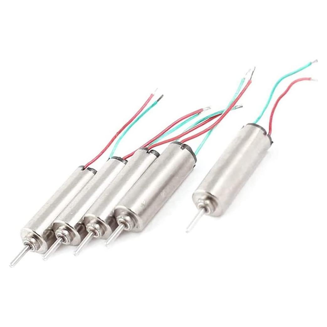 Motor DC Micro sin núcleo 4x12mm 66000RPM 1.5-3.7V - 5 Pcs