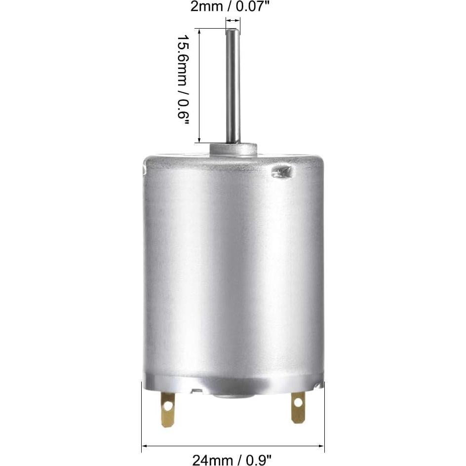 Motor DC 12V uxcell 12000RPM Alta Velocidad para RC DIY