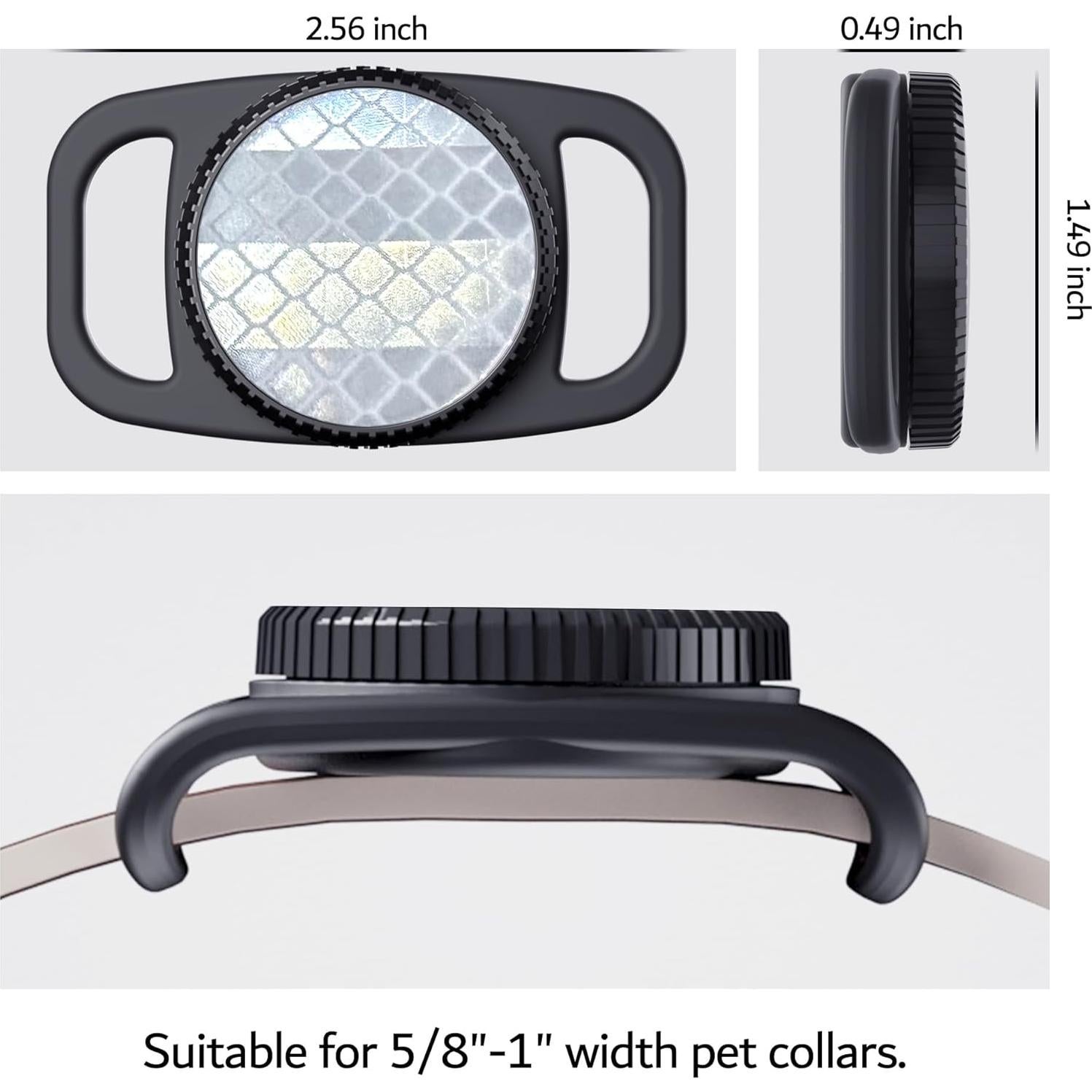 Soporte Impermeable PZOZ para Collar de Perro AirTag 2 Pcs