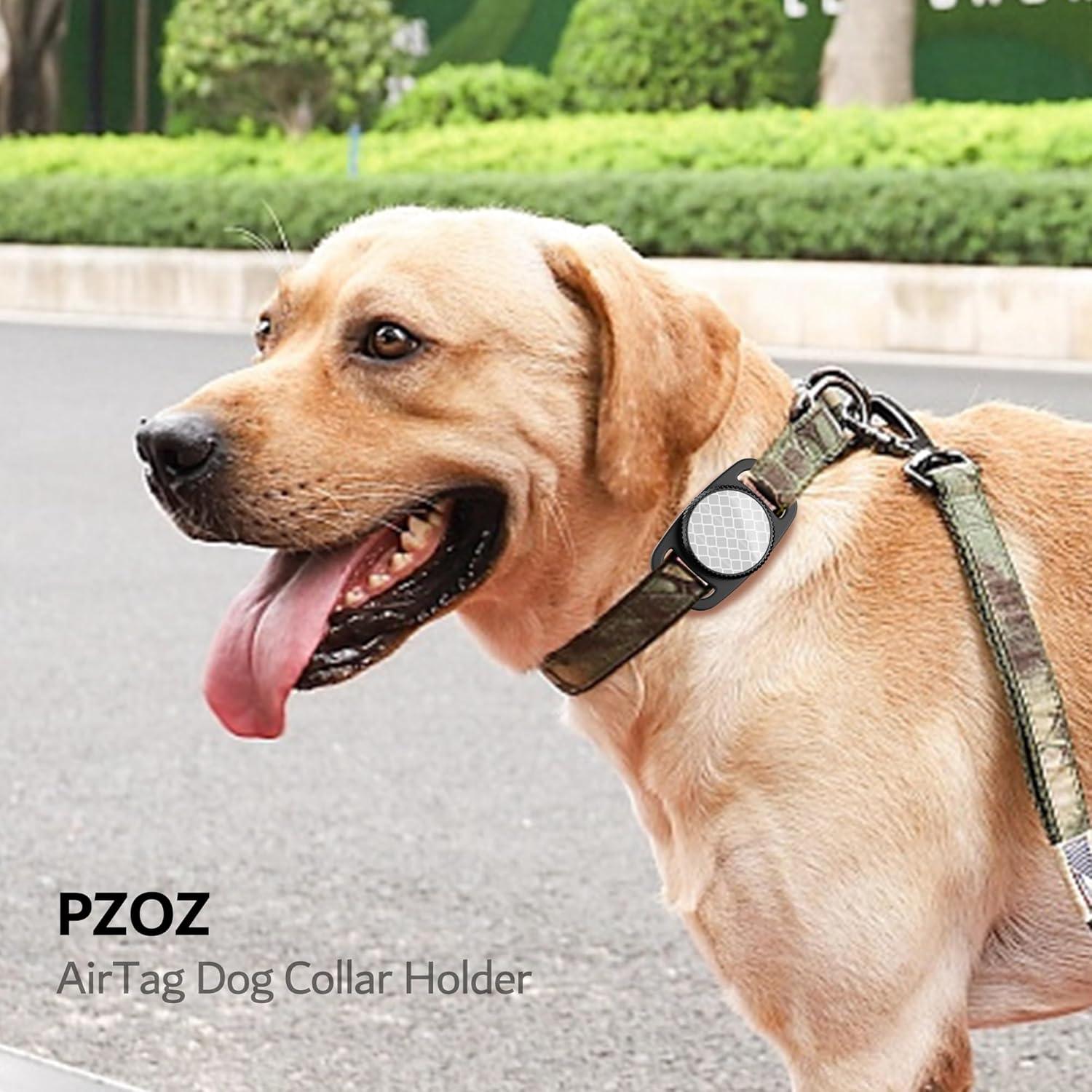 Soporte Impermeable PZOZ para Collar de Perro AirTag 2 Pcs