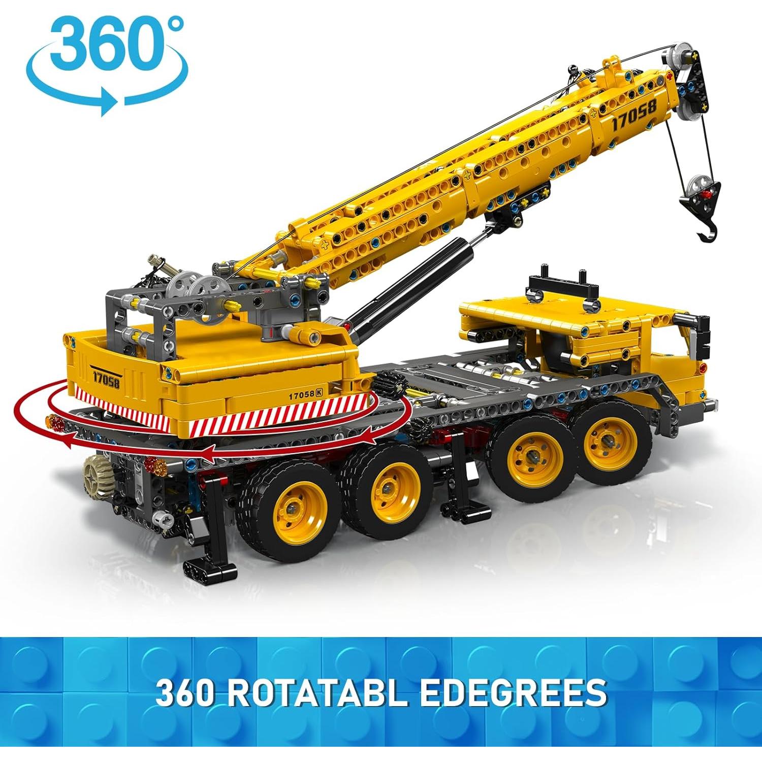 Camión Grúa Móvil Mould King 17058 997 Piezas