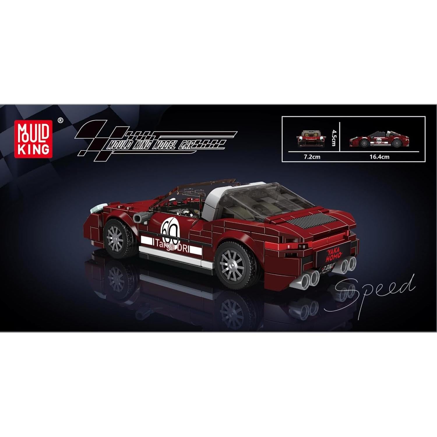 Mould King Set de Construcción 911 Targa 362 PZS para 8+