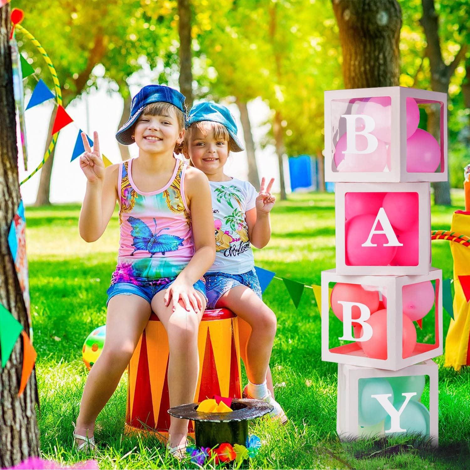 Cajas para Bebés Pabues 4 PCS Letras Decorativas Baby Shower