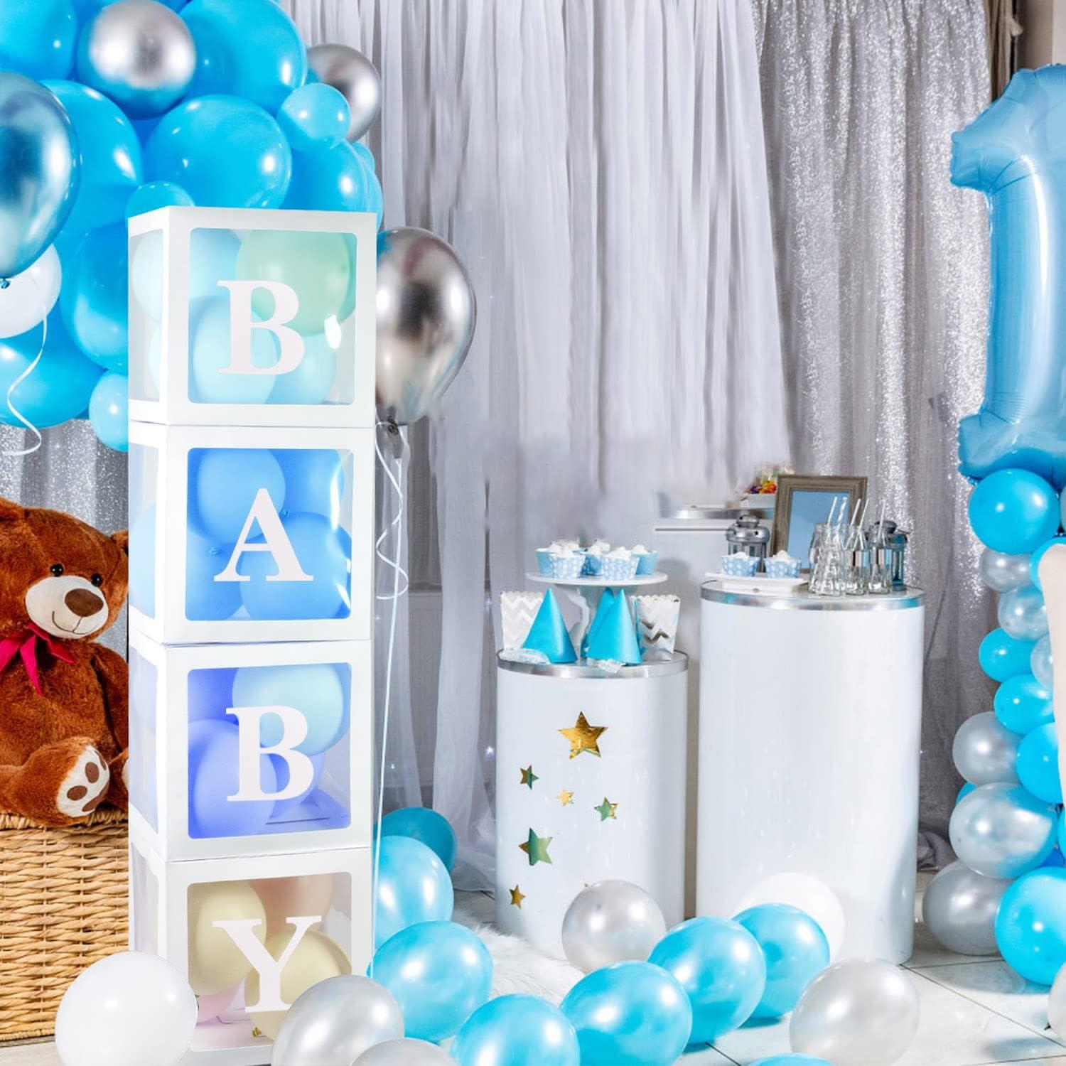 Cajas para Bebés Pabues 4 PCS Letras Decorativas Baby Shower