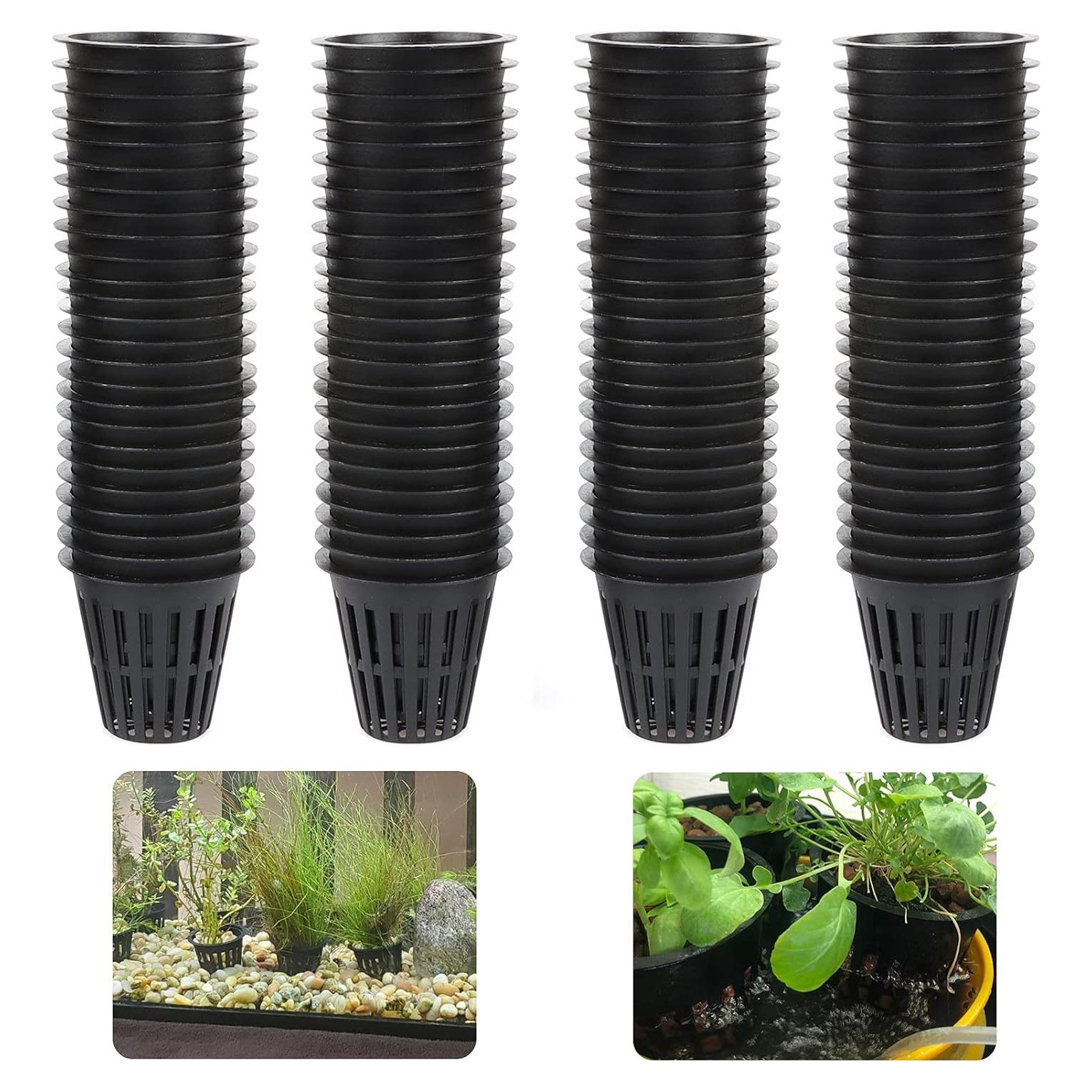 100 Macetas de Malla Redondas IPXEAD 5 cm Hidroponía