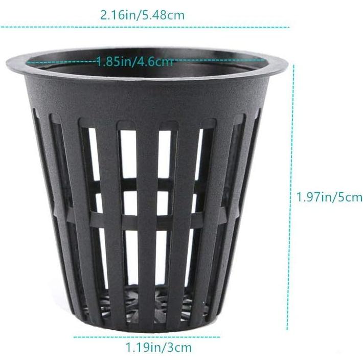 100 Macetas de Malla Redondas IPXEAD 5 cm Hidroponía