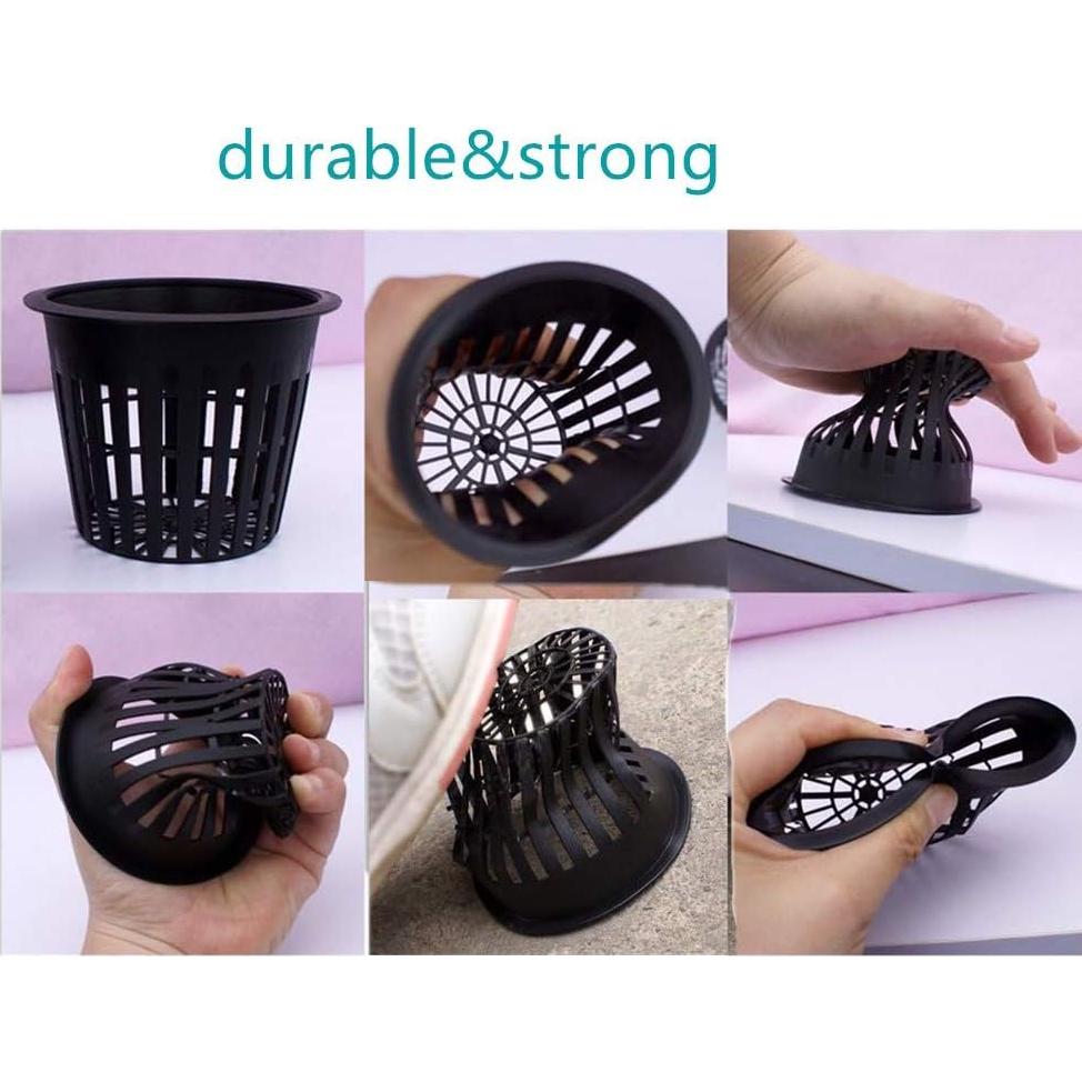 100 Macetas de Malla Redondas IPXEAD 5 cm Hidroponía