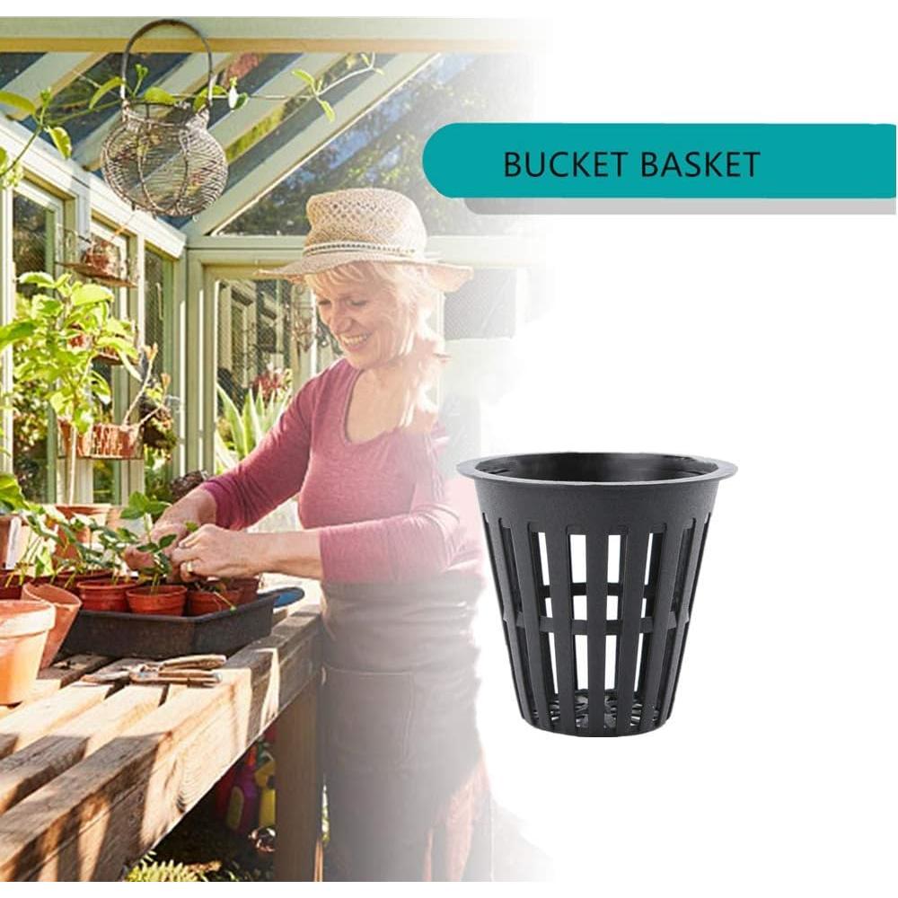 100 Macetas de Malla Redondas IPXEAD 5 cm Hidroponía