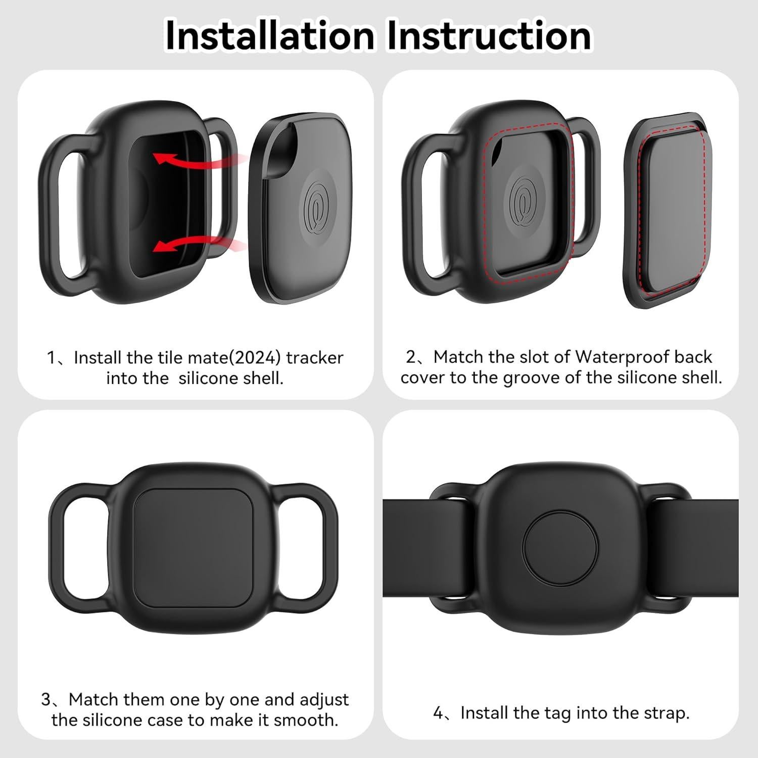 Funda de Silicona Impermeable DDJ para Rastreador Tile Mate