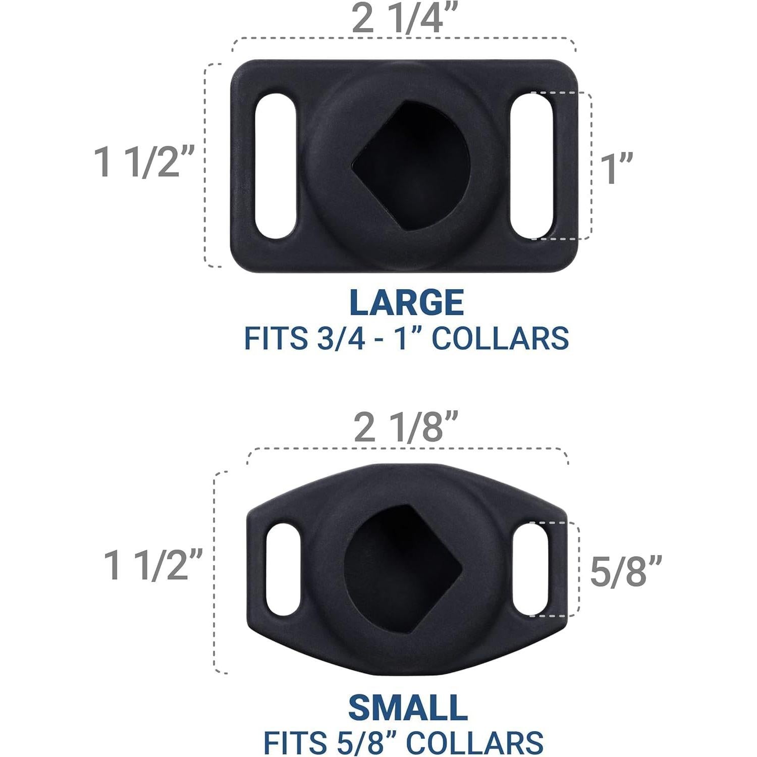 Soporte para Collar de Perro GoTags AirTag Personalizado Azul