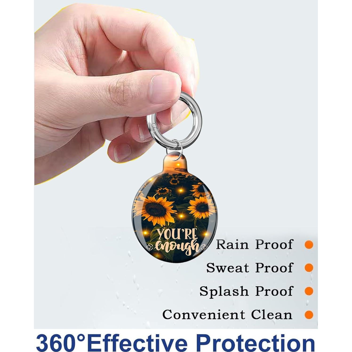 Funda Protectora para Air Tag LZMtacase Girasol Nocturno