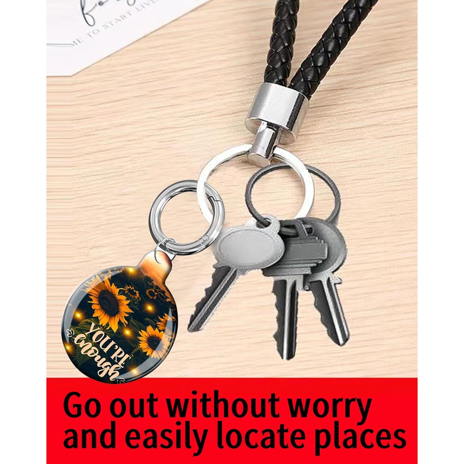 Funda Protectora para Air Tag LZMtacase Girasol Nocturno