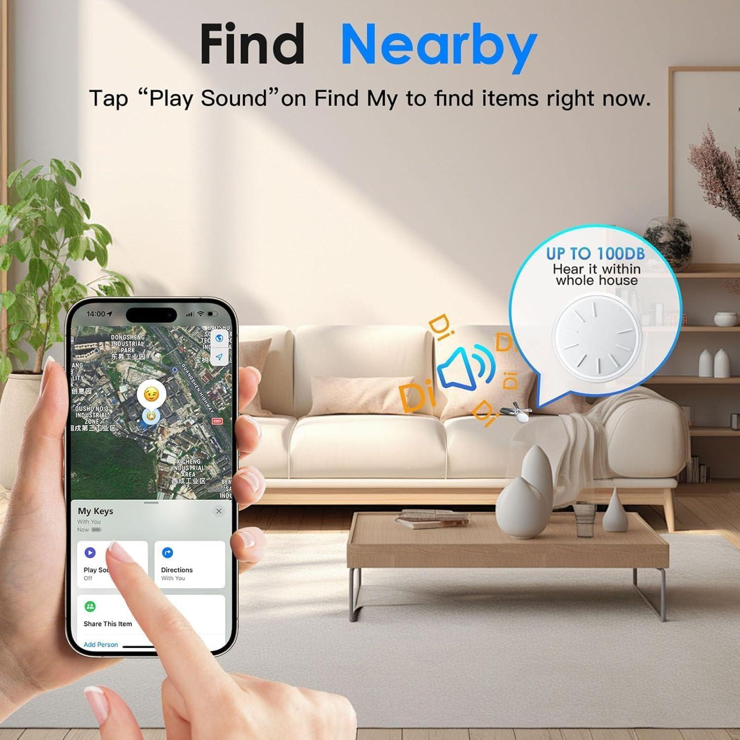 Etiquetas de Seguimiento HONGTOP - 3 PCS, Impermeables, Bluetooth