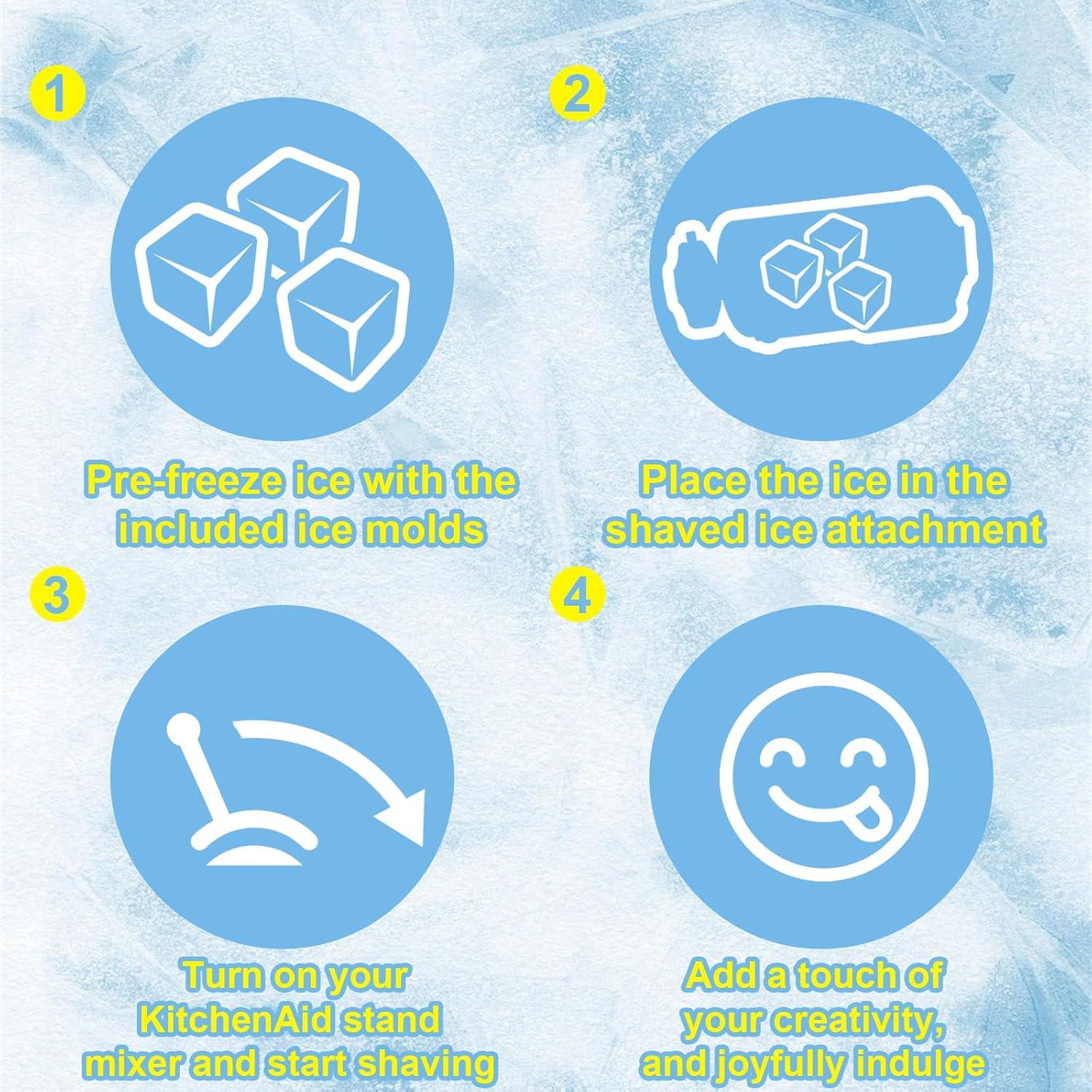 Accesorio de Hielo Raspado Kitchen Aid - 8 Moldes Incluidos